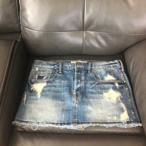 Hollister Denim  Mini Skirt